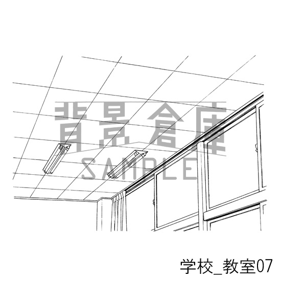学校の背景集_セット2(教室)