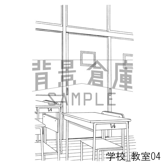 学校の背景集_セット2(教室)