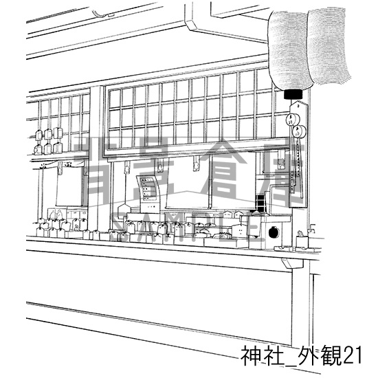 神社の背景集_セット3(外観)