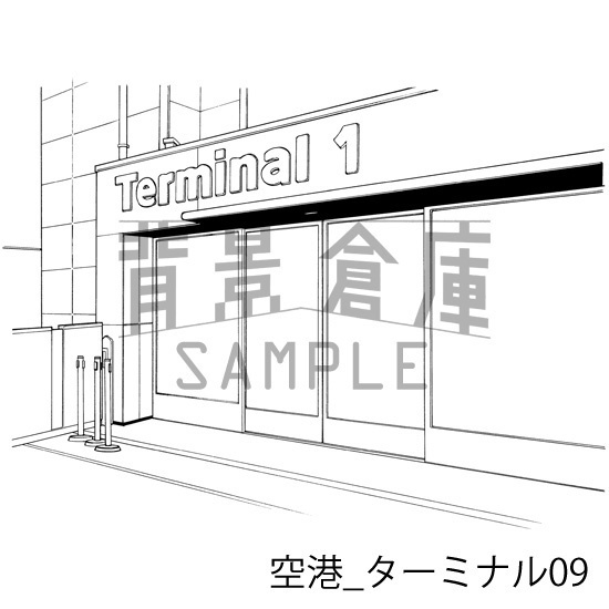 空港の背景集_セット2(ターミナル)