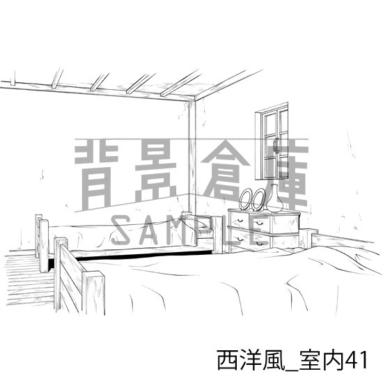 西洋風の背景集_セット15(室内)