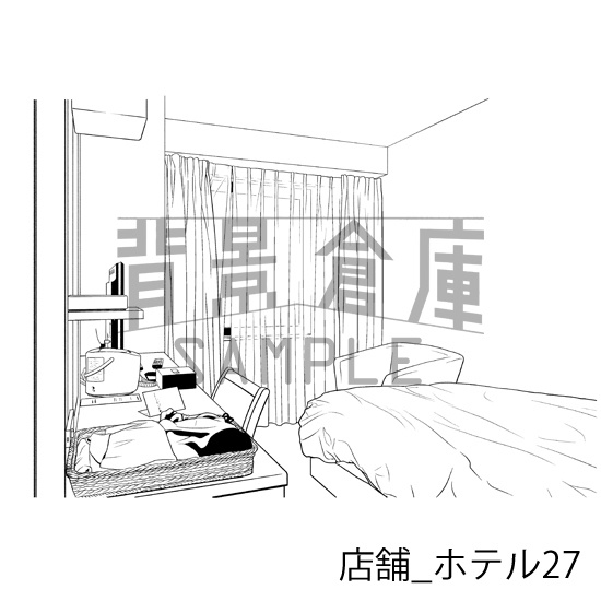 店舗の背景集_セット12(ホテル)