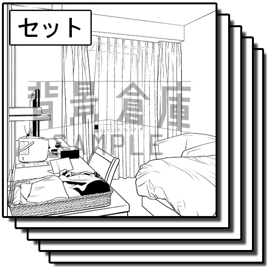 店舗の背景集_セット12（ホテル）