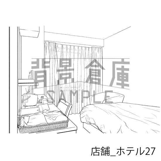 店舗の背景集_セット12(ホテル)