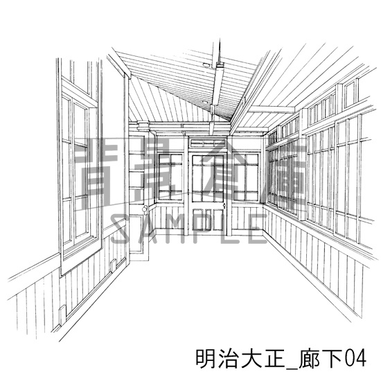 明治大正の背景集_セット2(廊下)