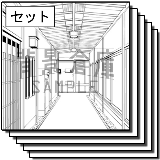 店舗の背景集_セット14（温泉）