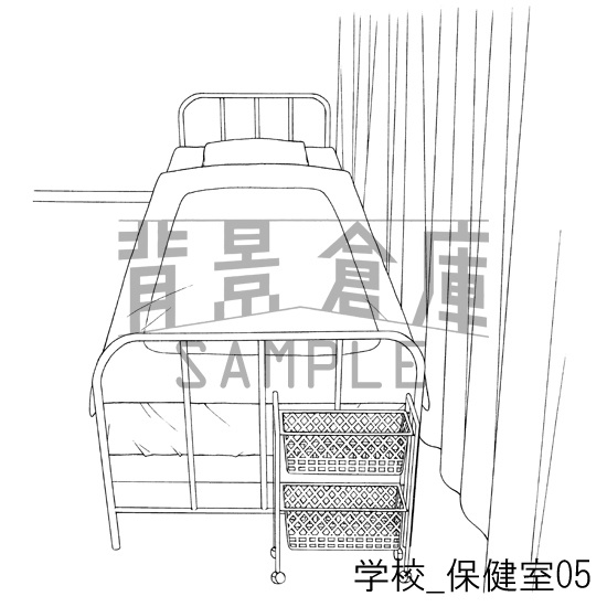 学校の背景集_セット12(保健室)