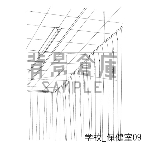 学校の背景集_セット12(保健室)