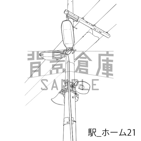 駅の背景集_セット4(駅)_トーン