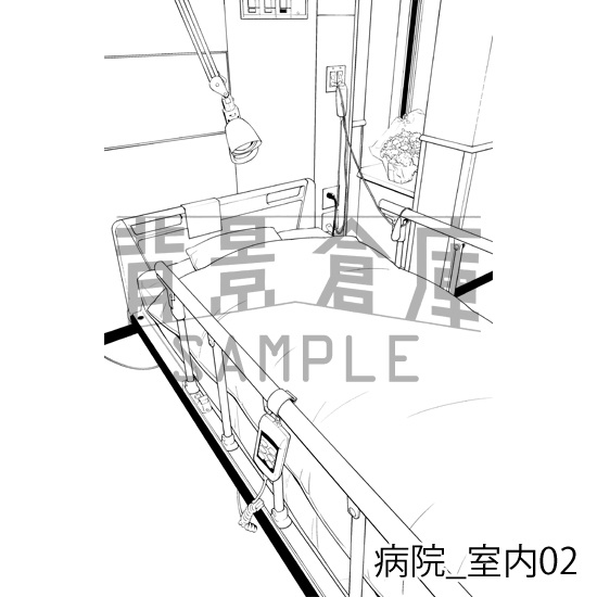 病院の背景集_セット1(室内)_トーン