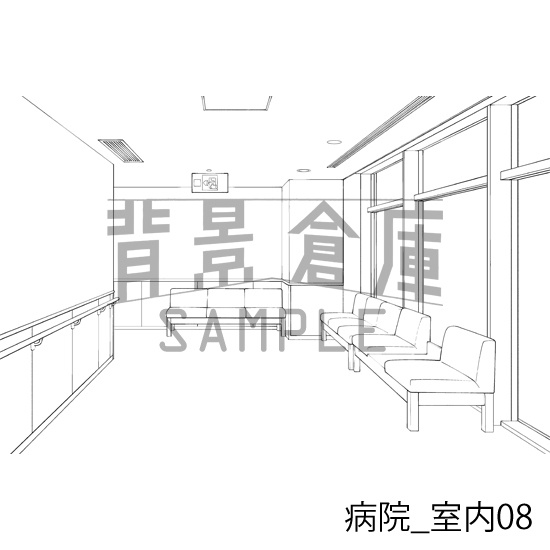 病院の背景集_セット2(室内)_トーン