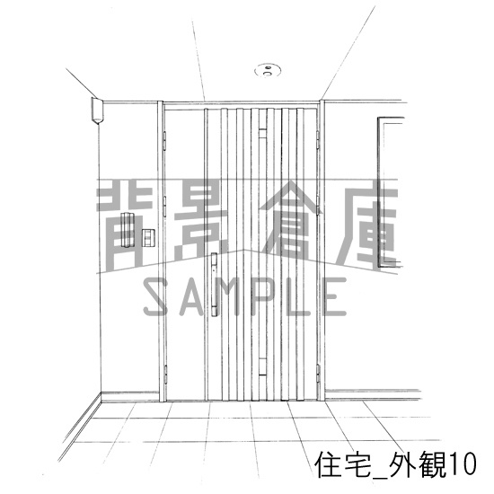 住宅の背景集_セット1(外観)