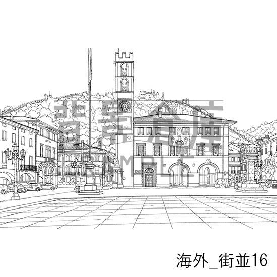 海外の背景集_セット3(街並)