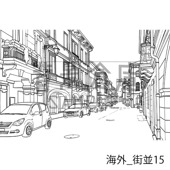 海外の背景集_セット3(街並)