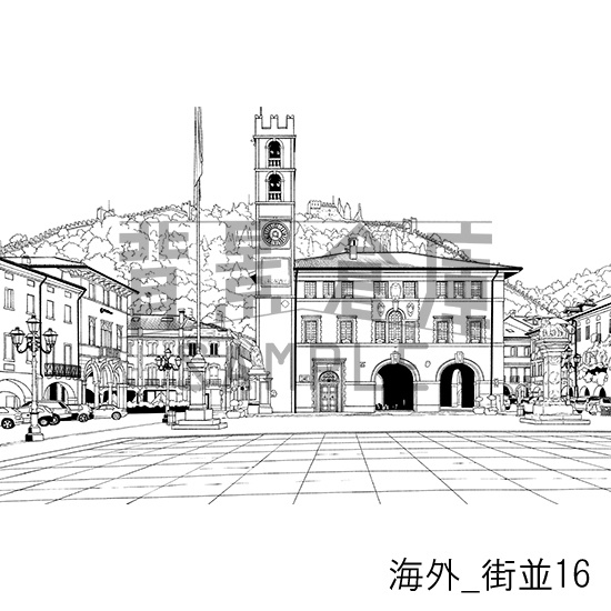 海外の背景集_セット3(街並)