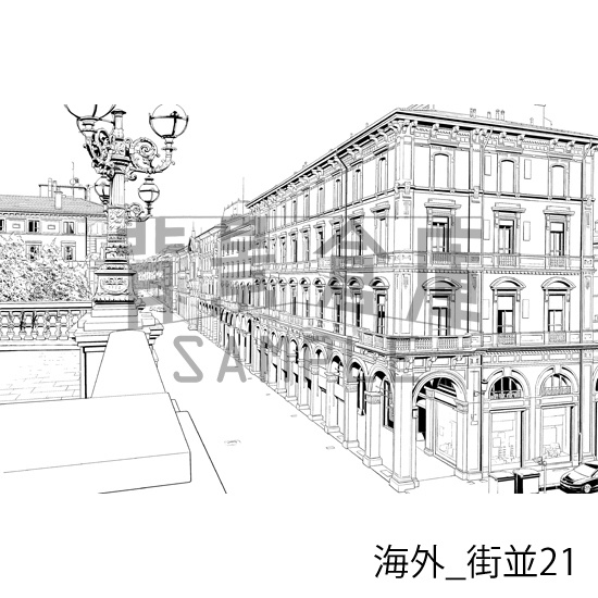 海外の背景集_セット4(街並)