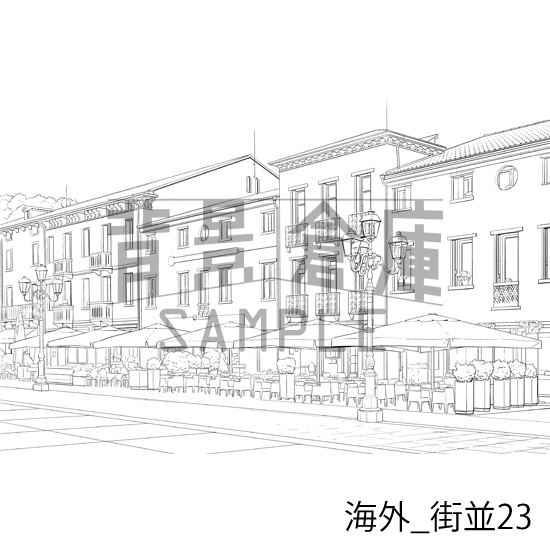 海外の背景集_セット4(街並)