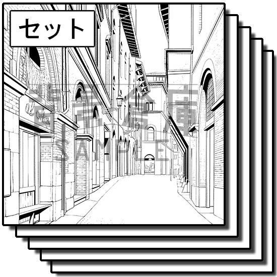 海外の背景集_セット4（街並）