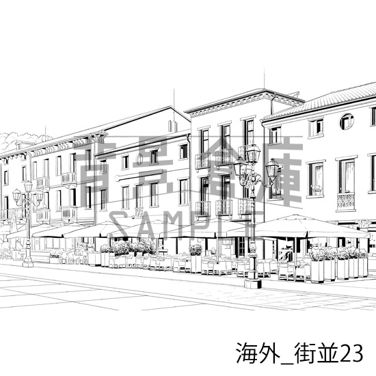 海外の背景集_セット4(街並)