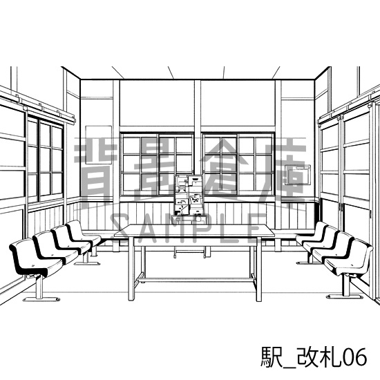 駅の背景集_セット4(駅)