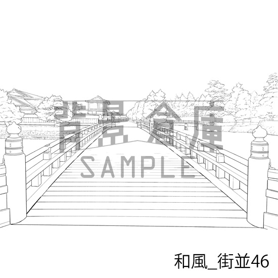 和風の背景集_セット25(街並)