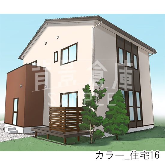 カラー背景集_セット23(住宅)