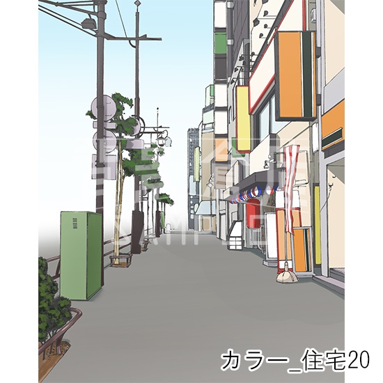 カラー背景集_セット23(住宅)
