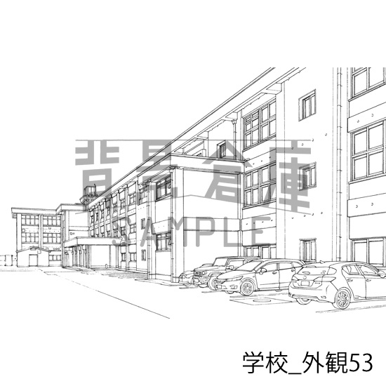 学校_背景素材集31(外観)