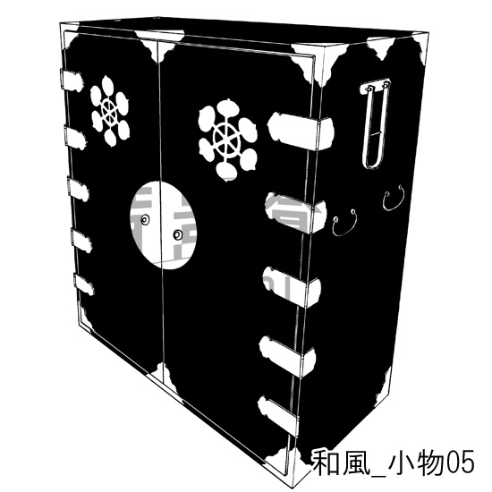 和風の背景集_セット6(囲炉裏 風呂 玄関 小物)