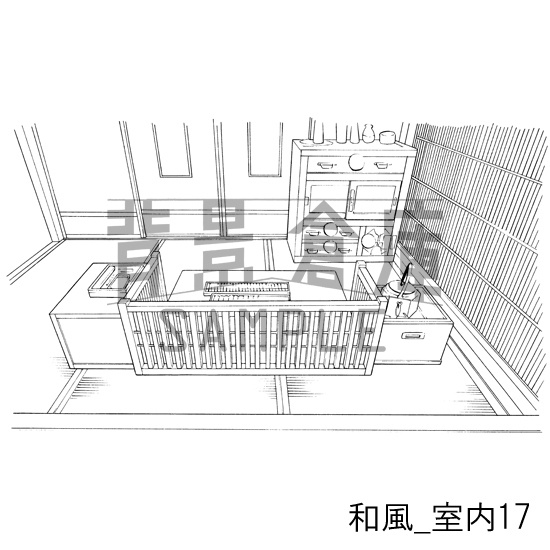 和風の背景集_セット7(室内 塀 垣根)