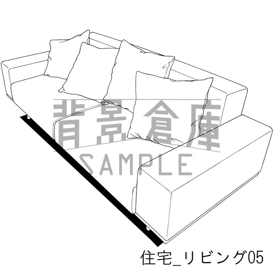 住宅の背景集_セット4(リビング)