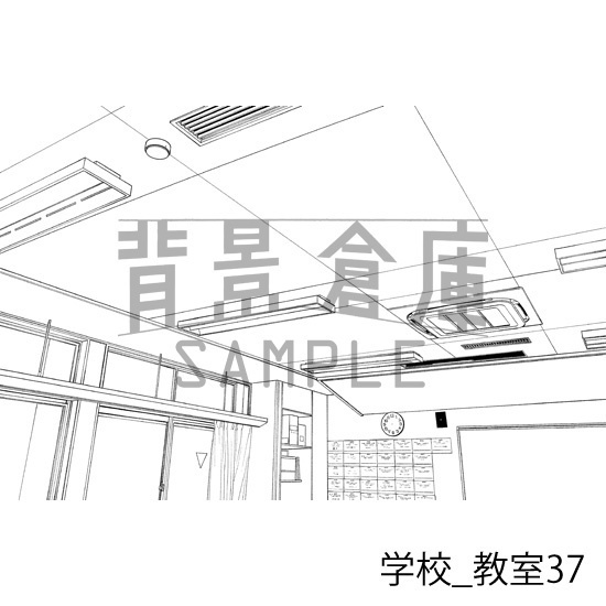 学校_背景素材集33(教室)