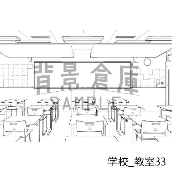 学校_背景素材集33(教室)