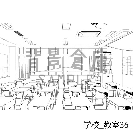 学校_背景素材集33(教室)