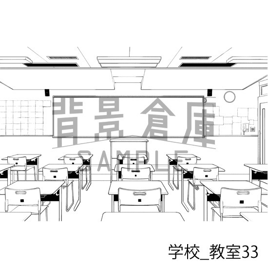 学校_背景素材集33(教室)