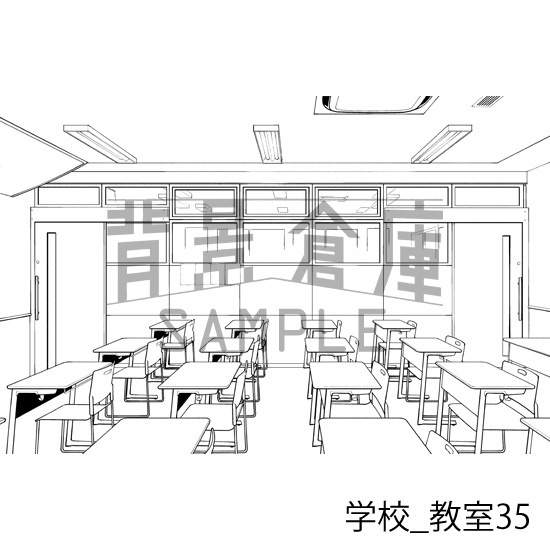 学校_背景素材集33(教室)