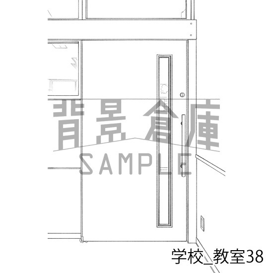 学校_背景素材集33(教室)_トーン