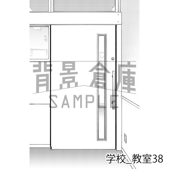学校_背景素材集33(教室)_トーン