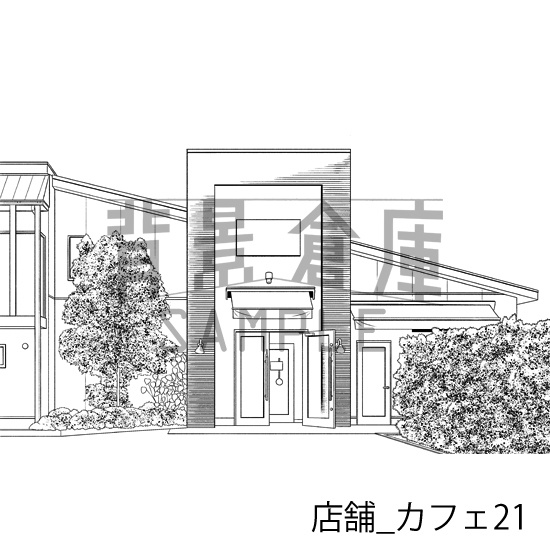店舗_背景素材集16(カフェ)