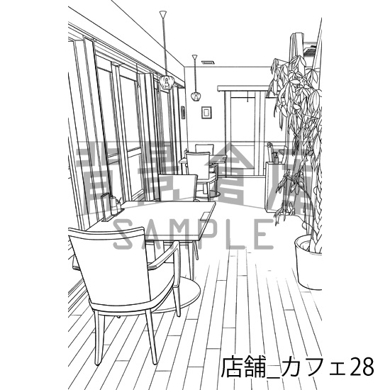 店舗_背景素材集17(カフェ)