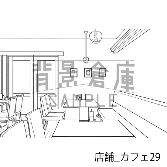 店舗_背景素材集17(カフェ)