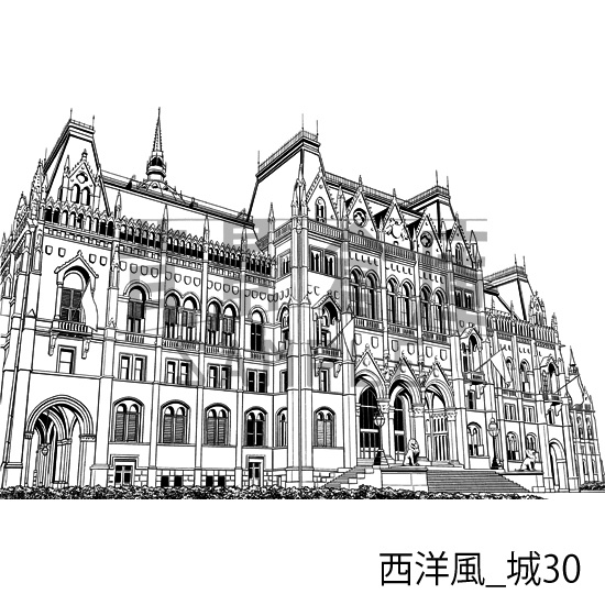 西洋風_背景素材集19(城)