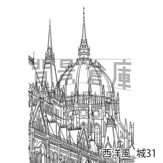 西洋風_背景素材集19(城)