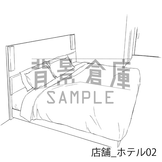 店舗_背景素材集6(ホテル)_トーン