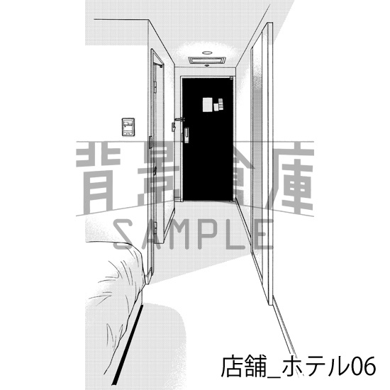 店舗_背景素材集6(ホテル)_トーン