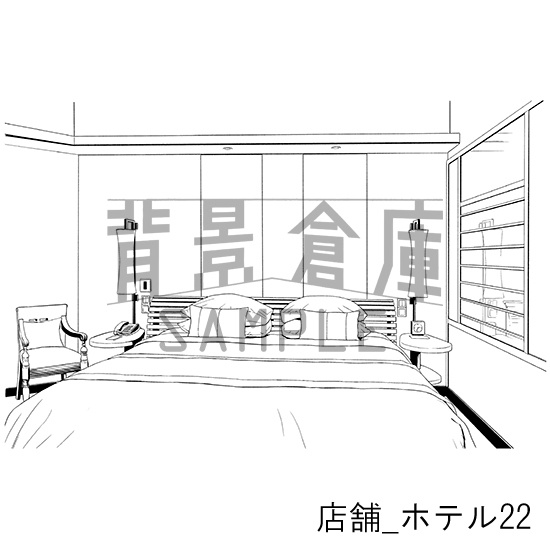 店舗_背景素材集8(ホテル)_トーン