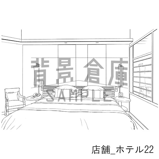 店舗_背景素材集8(ホテル)_トーン