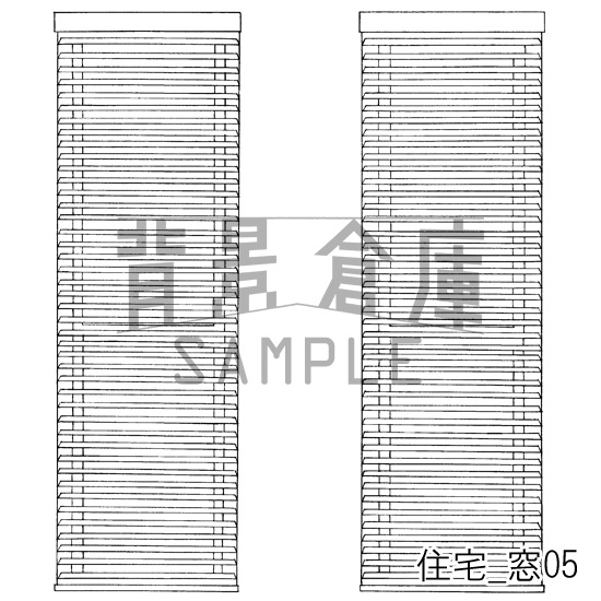 住宅の背景集_セット6(窓)
