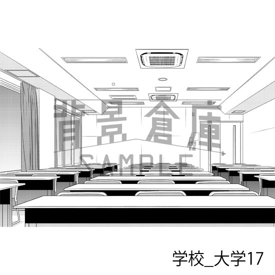 学校_背景素材集36(大学)_トーン
