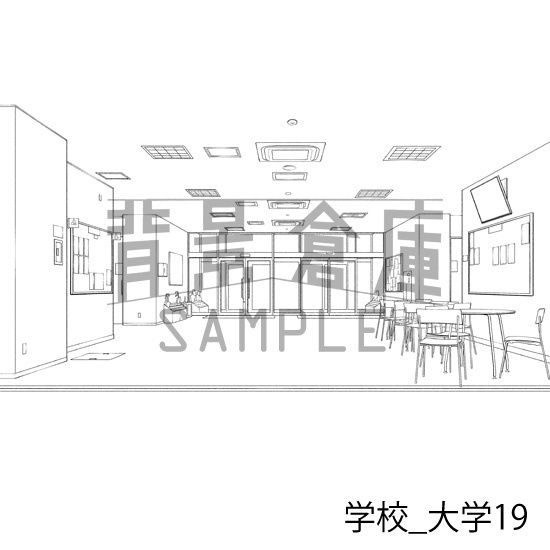 学校_背景素材集37(大学)_トーン